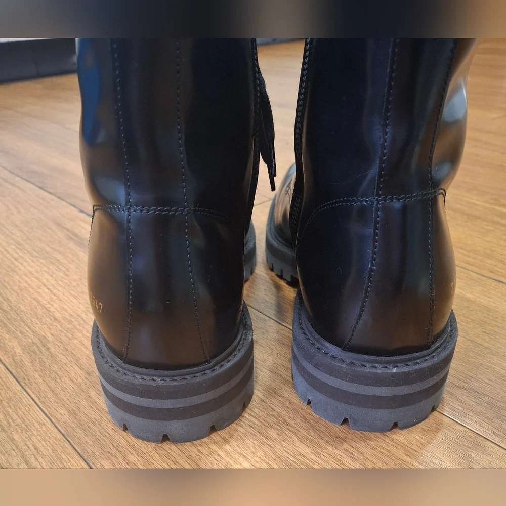 Common Projects Glossy Black Men's Boots